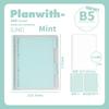 Planwith Friends Program, Polka Dot Soft Back Loose-leaf Book PP Cover Without Breaking Hands B5/B7 Horizontal Line Page Notebook