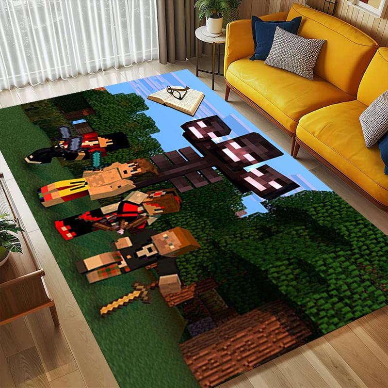 Minecraft Adventure Living Room Nonslip Area Rug Soft Carpet For Bedroom Game Playroom Sofa Office Home Decor Doormat Christmas Gift C9301918