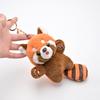 Cute Brown Bear Keyring Pendant Cartoon Animal Soft Stuffed Plush Keychain Toy Backpack Pendant Birthday Gifts for Children
