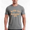 Keep On Keepin On Tshirt Summer Casual Cotton Tee Oversized Streetwear Tops Vintage Graphic Print Loose Fit Short Sleeve