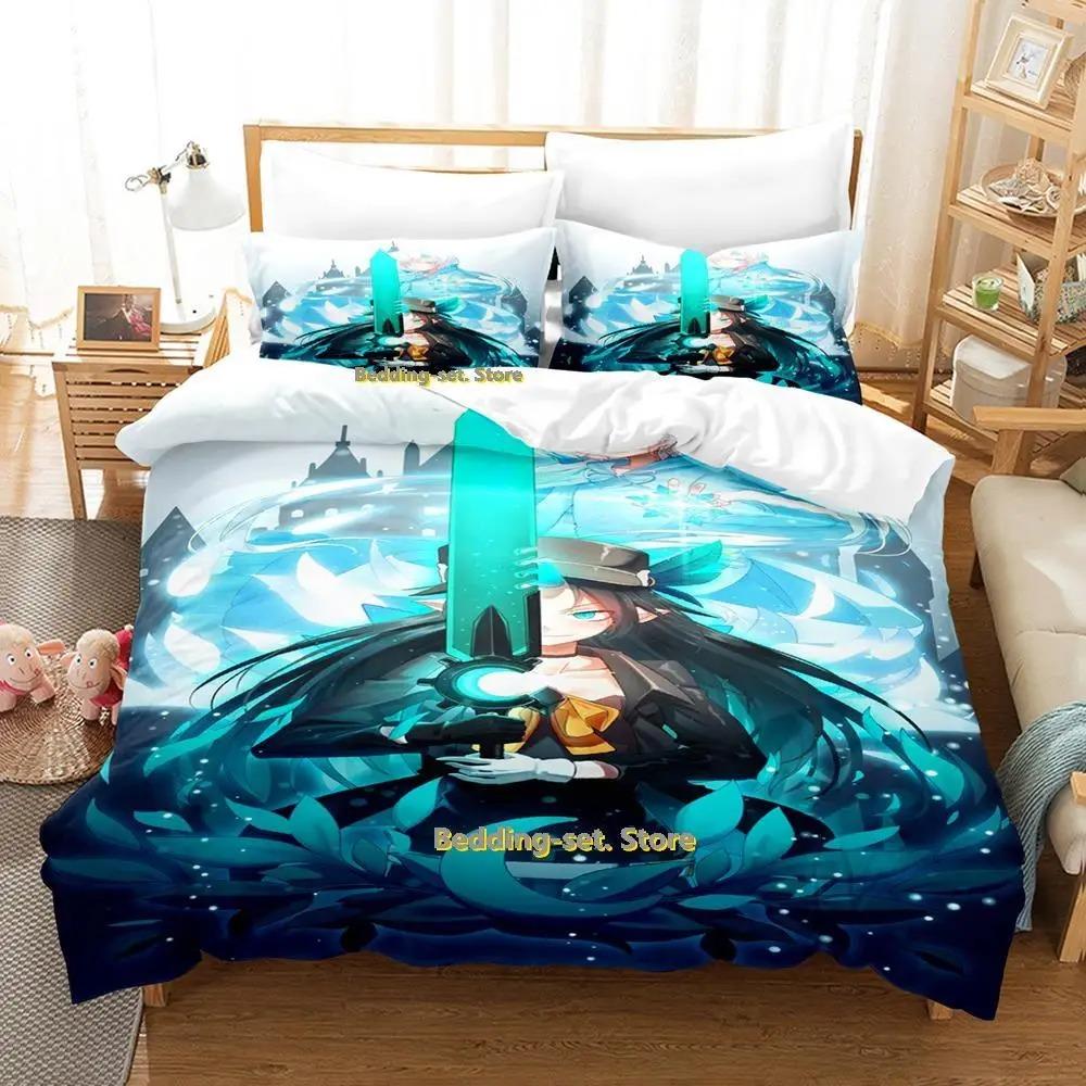 Pixiv Fantasia T Bedding Set Single Twin Full Queen King Size Bed Set Adult Kid Bedroom Duvetcover Sets Anime Parure de lit Bed