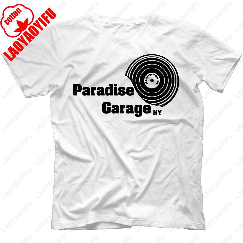 Футболка Paradise Garage Хлопок Диско Хаус Ларри Леван Salsoul Чикаго Летняя Мода Повседневная Обычный Хлопок Мужская Одежда