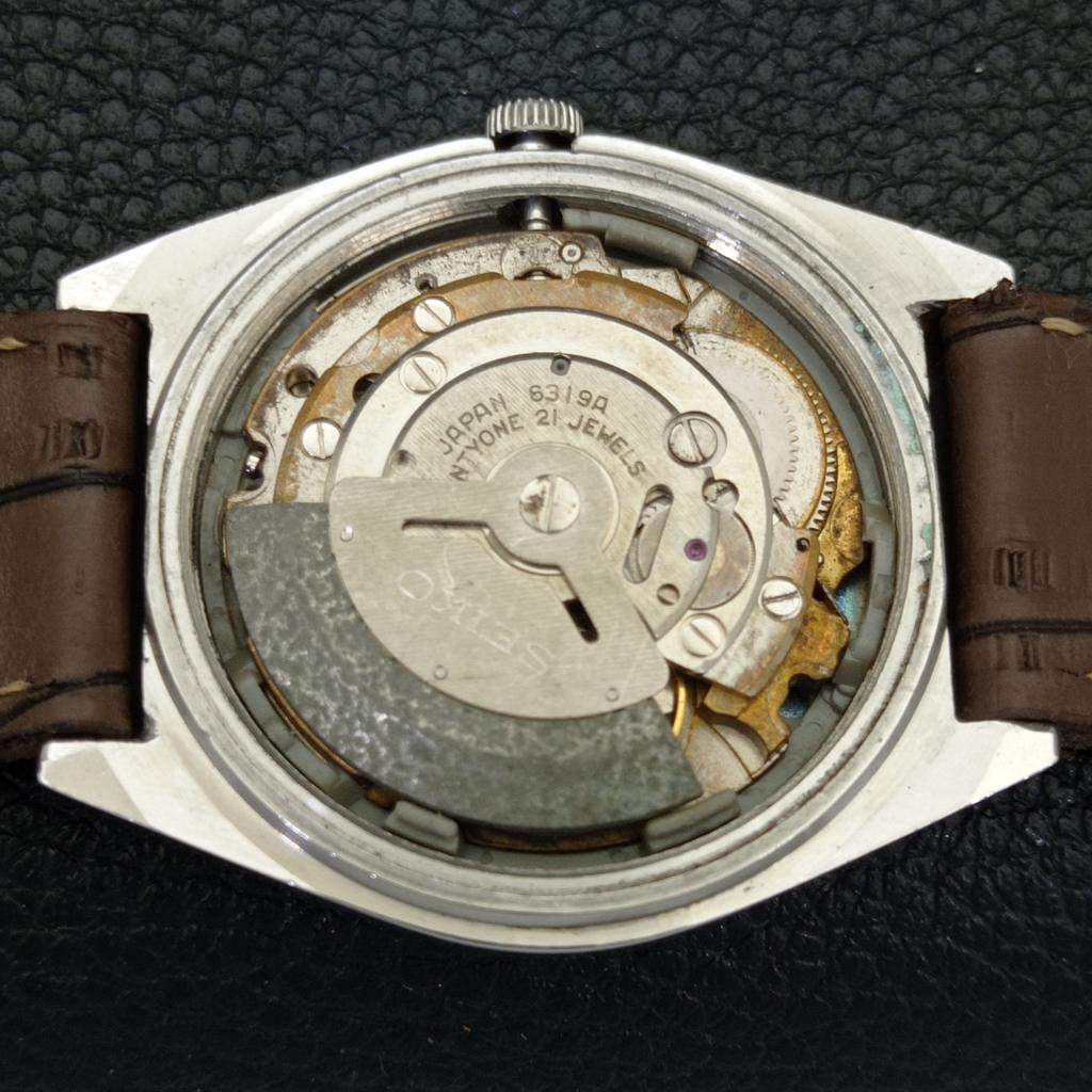 ВИНТАЖНЫЕ МУЖСКИЕ ЧАСЫ SEIKO 5 AUTOMATIC 6319A ЯПОНИЯ ЦИФЕРБЛАТ КРАСНОГО ЦВЕТА a701216-5 R206a-a701216