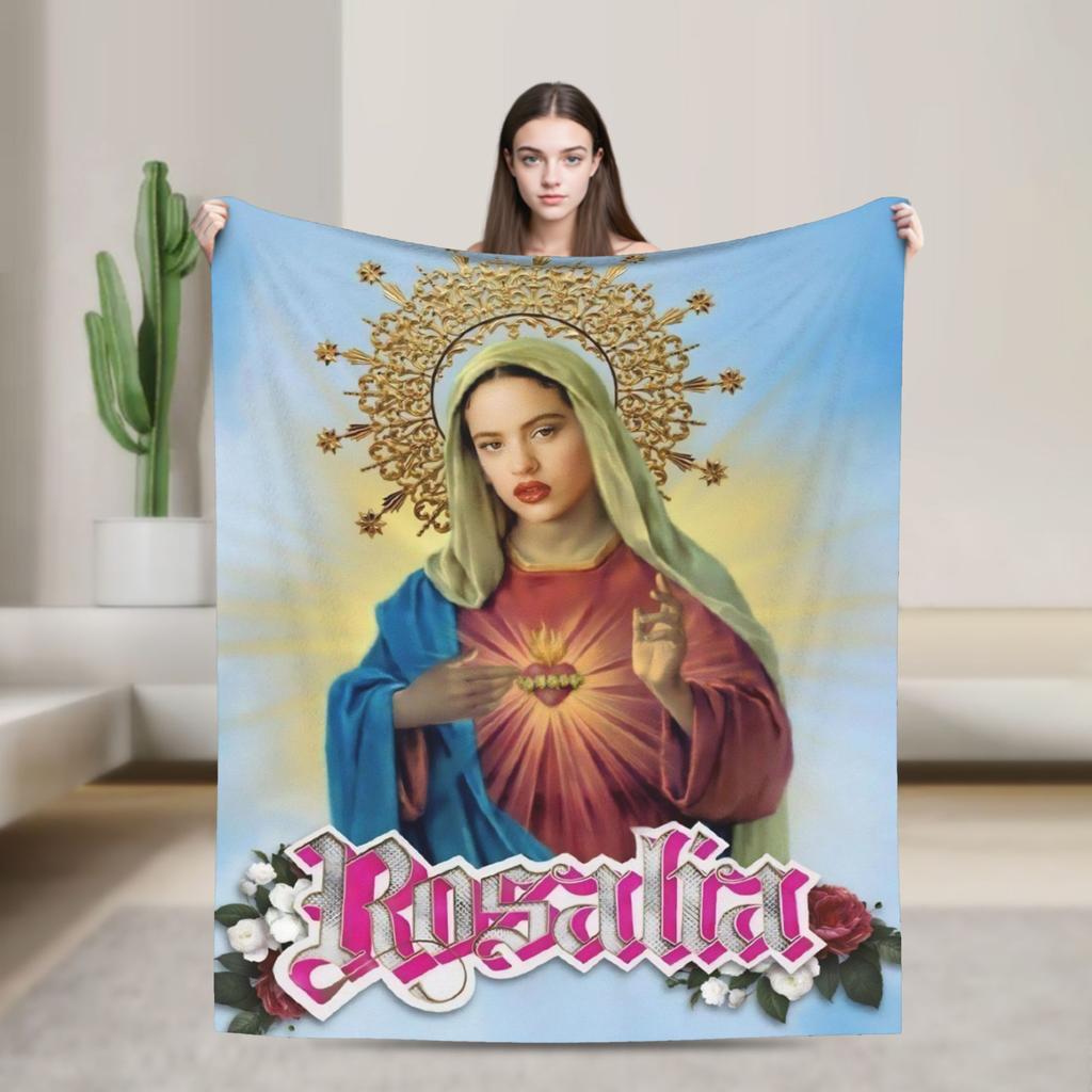 Rosalia Lux Warm Soft Blanket Picnic Plush Bedding Throws Fluffy Home Decor Flannel Bedspread Sofa Bed Cover
