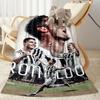 Ronaldo's Juventus Celebration Moment Blanket Comfortable Suitable for Couch Bedding Livingroom for All Seasons Modern Style Gift for Travel Home Birt