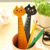 1PC Wooden Cute Cartoon Cat Household Straight Ruler Student Tools Sewing Ruler Drawing Ruler