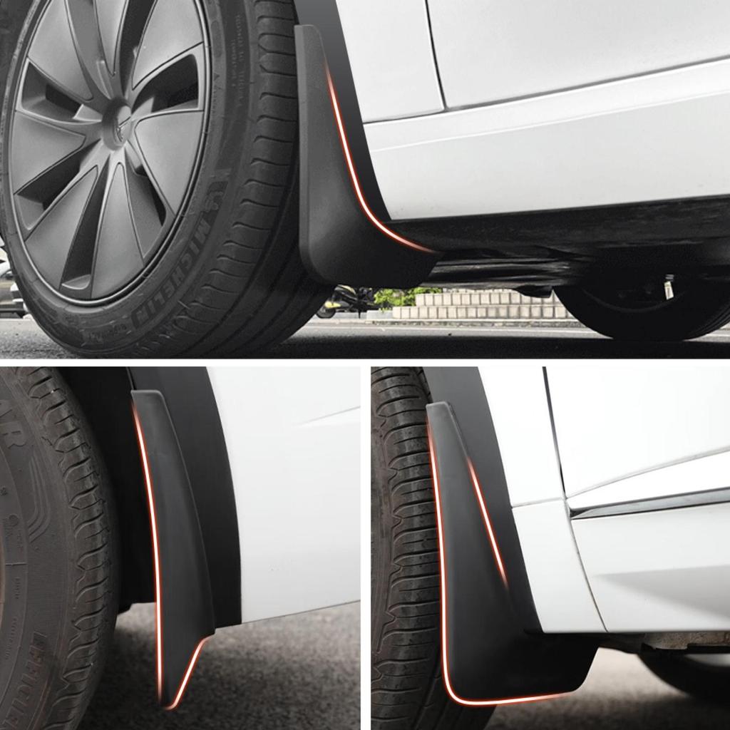 4PCS Mudguards Car Mud Flaps Compatible with Mitsubishi Pajero Montero 2007-2021 2017 2018 2019 2020