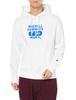 Champion Basic Cotton Hooded Size Size Men's Sweatshirt, M, White, C3-U112