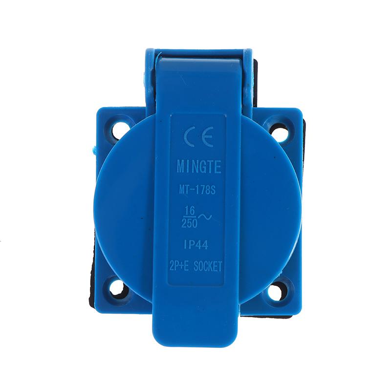 Промышленная водонепроницаемая розетка розетка ЕС медный контактный корпус вилка ЕС
