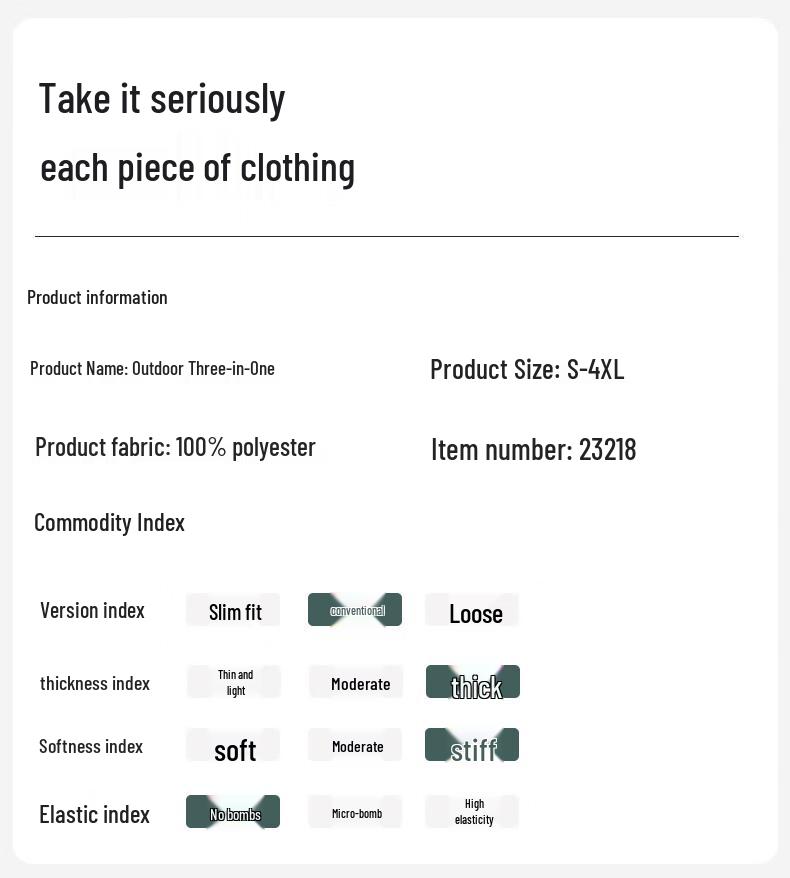 NASA MARVEL Men's Loose Fit Three-in-One Hooded Outdoor Jacket