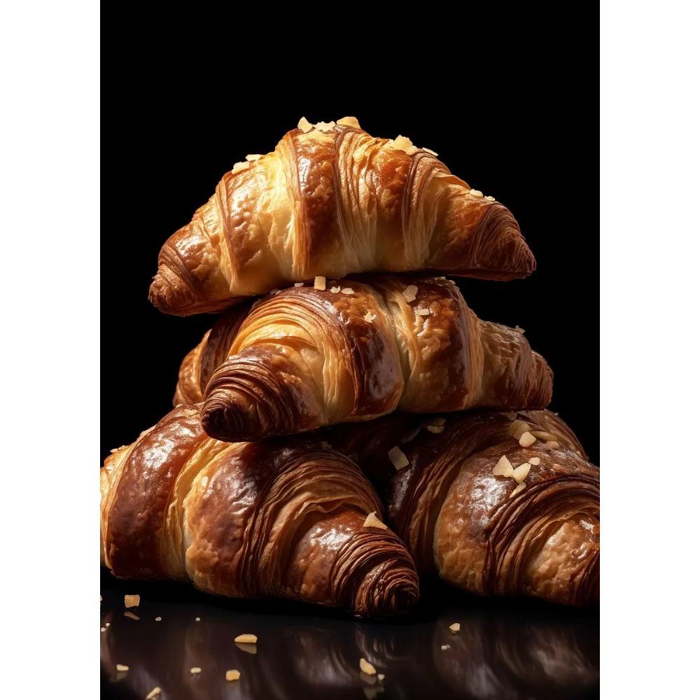 Classic Afternoon Tea Delicious Coffee Croissant Doughnut Food Poster Canvas s Wall Art Pictures Cafes Home Decor
