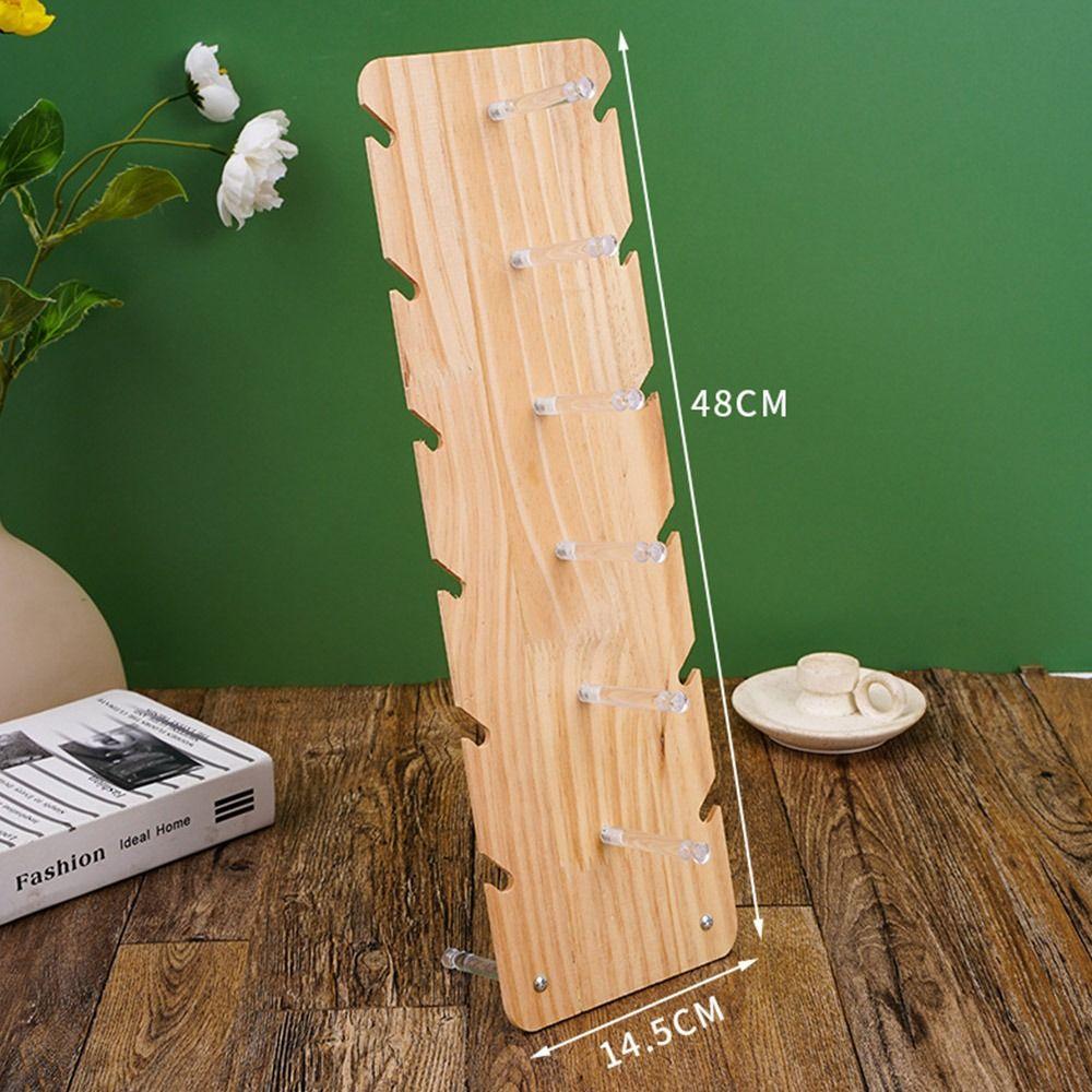 Holder Sunglass Display Rack Glasses Frame Tray Eyeglasses Organizer Shelf Solid Wood Stand