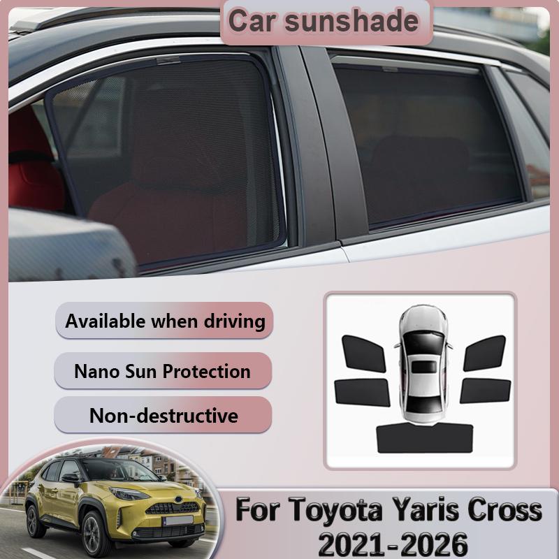 Для Toyota Yaris Cross 2025 Аксессуары XP210 2021-2026 Индивидуальные солнцезащитные козырьки Автомобильные сетчатые солнцезащитные шторки Оконные магнитные шторки для приватности