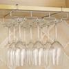 Storage Shelf Organizer Cabinet Bar Stemware Holder Cup Hanger Wine Glass Rack Hanging Rack
