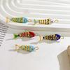 3D Brass Colorful Small Koi Carp Drip Oil  Fish Funny Plated Enamel Fish Charms  Bracelet