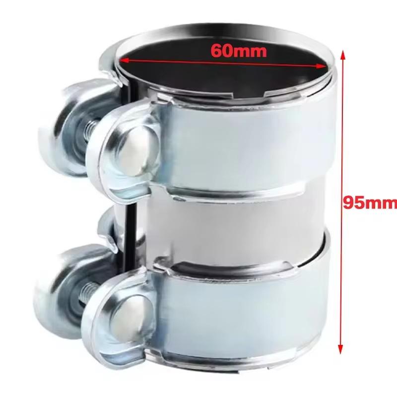 Exhaust Clamp 45Mm 50Mm 55Mm 60Mm 65Mm Exhaust Tube Pipe Connector Joiner Sleeve Clamp Adjustable Tip