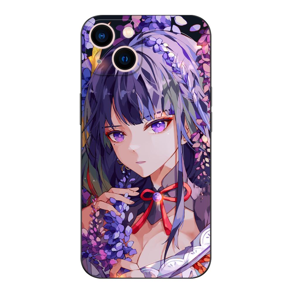 Black Tpu Case For Motorola Moto G31 G40 Fusion G41 G50 G51 Edge30 G10 G20 G30 G100 5G G22 Genshin Impact