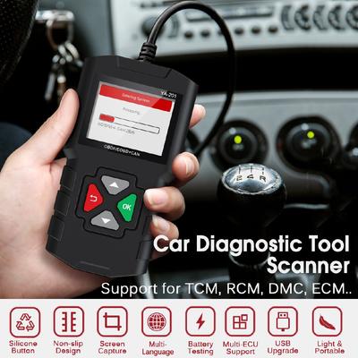 YA-201 OBD2 Автомобильный Авто Диагностический Инструмент Коды Ошибок Чтение Сброс OBD Автомобильный Сканер Поддержка для Нескольких Модулей ЭБУ 12В