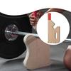 Wood Barbell Jack Thickened Weight Plate Loader Non-slip Handle Convenient for Dumbbell