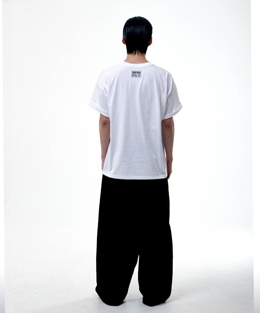 THANKS MESSIA Tm Crack Tshirt-White
