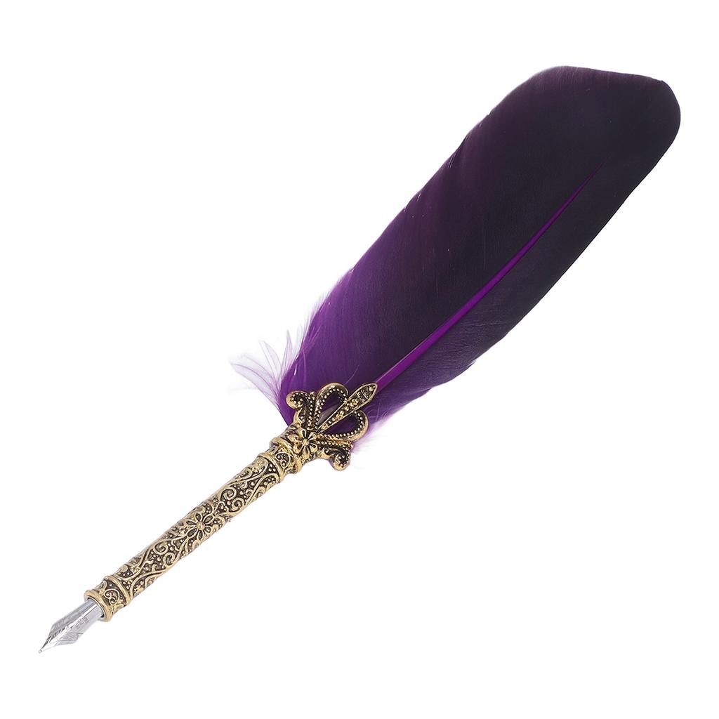 Перьевая ручка из цинкового сплава, очень гладкая, элегантные цвета, европейский ретро-стиль, перьевая ручка для письма, рисования