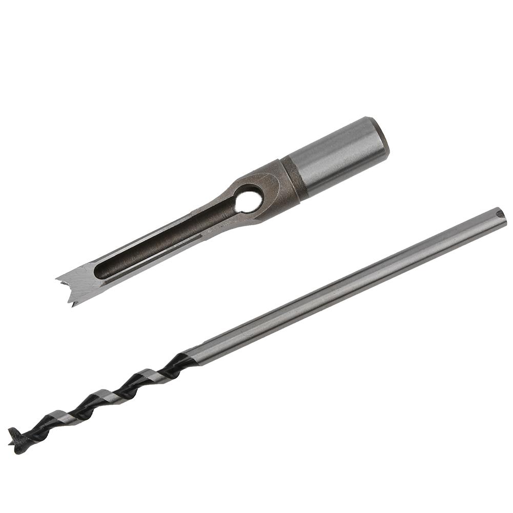 4Pcs Square Hole Drill Bits Woodworking Bearing Steel Wood Drilling Tools Set 11‑12.7mm