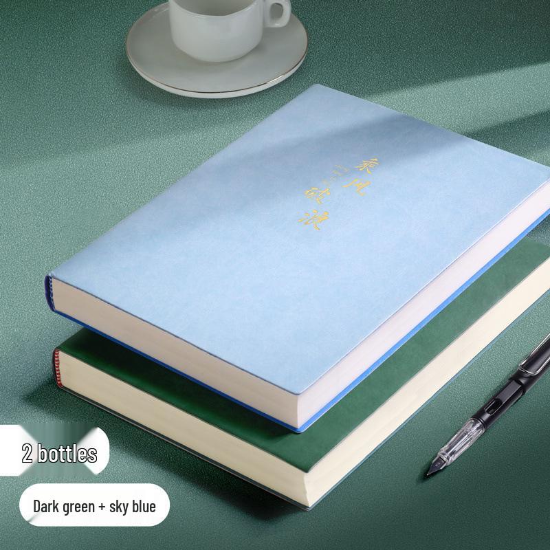 Очень толстый кожаный блокнот для подготовки к экзаменам в аспирантуре – большой и прочный.