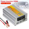 Portable DC 12V To AC 220V Conversion USB Battery Clip USB Voltage Transformer Car Mounted Solar Inverter 50Hz 220W Power Inverter