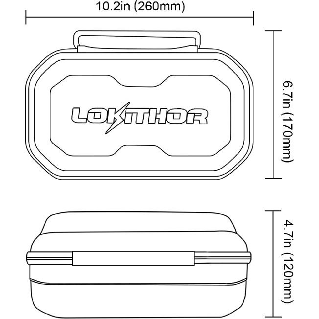 Сумка для хранения серии J LOKITHOR Защитный чехол из EVA для J400/J401/J401X/J402/J1350 PRO/J2250 PRO/JP400/JT400/JC400 Пусковые устройства для аккумуляторов LOKITHOR