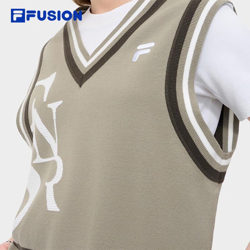 FILA FUSION Women's V-Neck Woven Sweater Vest