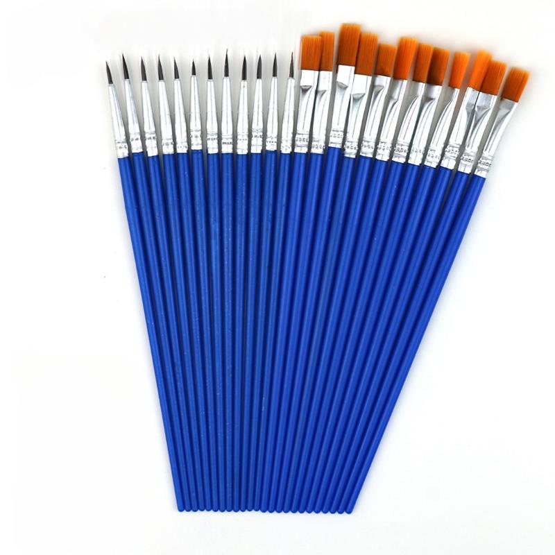 10pcs/set Painting Brushes for Oil Painting DIY Graffiti Line Drawing Pen for School Students Paint Brush