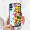 Для Samsung Galaxy A56 5G Чехол Милый Мультяшный Мягкий ТПУ Силиконовый Чехол Для Galaxy A26 A36 A 56 Чехлы Для Телефона GalaxyA56 Черные Coques