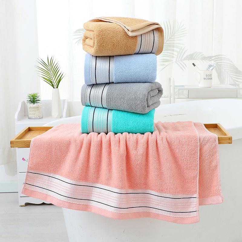 Коллекция хлопкового белья для ванной комнаты - быстросохнущий, хорошо впитывающий, пригодный для машинной стирки комплект полотенец для ванной и рук для дома, пляжа, отеля