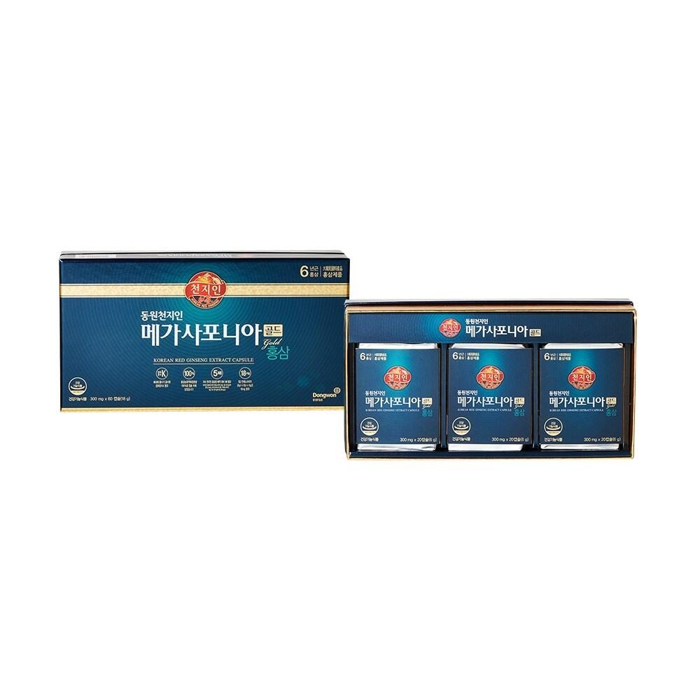 Dongwon Cheonjiin Mega Saponin Gold Red Ginseng (60 Capsules) 3 pcs_49284x3 36g