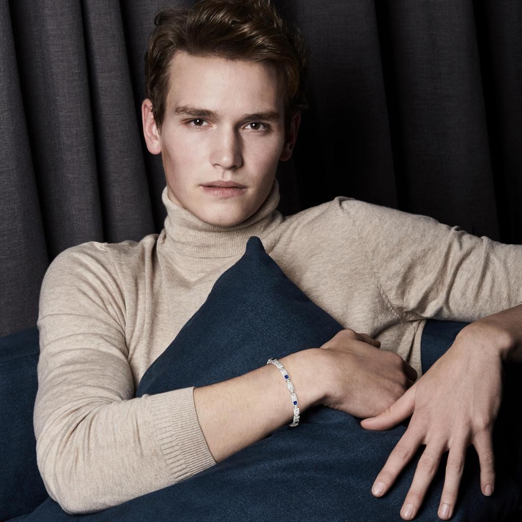 FANCIME Теннисный браслет Браслет Аметист Камень февраля Квадратный 2 цвета Циркония Камень силы Амулет Подарок для женщин Унисекс Бренд Женский