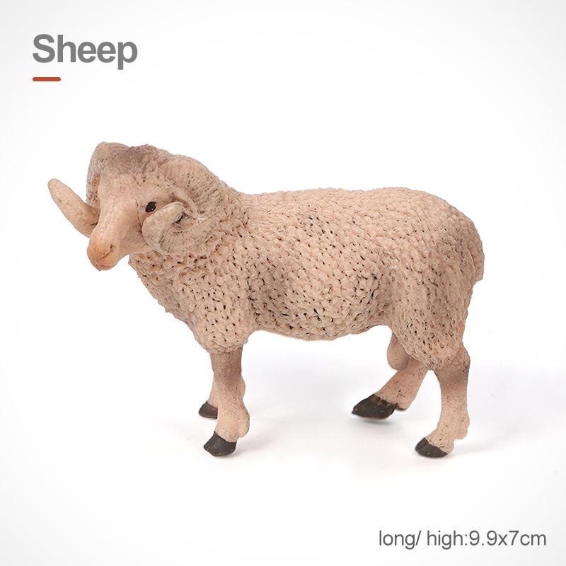 Имитация Фермерских Животных Домашняя Птица Корова Свинья Собака Курица Утка Гусь Детеныш Фигурки Модель Фигурки Развивающая Игрушка Для Детей