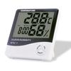 LCD Electronic Digital Temperature Humidity Meter Monitor Indoor Outdoor Thermometer Weather Station Alarm Clock HTC-1 XYZ