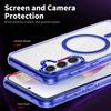 Магнитный чехол для телефона Samsung Galaxy A35 5G, TPU рамка, прозрачная поликарбонатная задняя крышка
