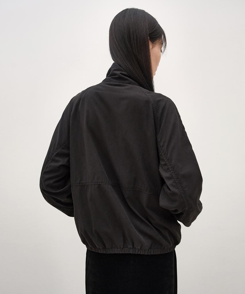 INSILENCE WOMEN Garment Dyed Drape Jumper Charcoal