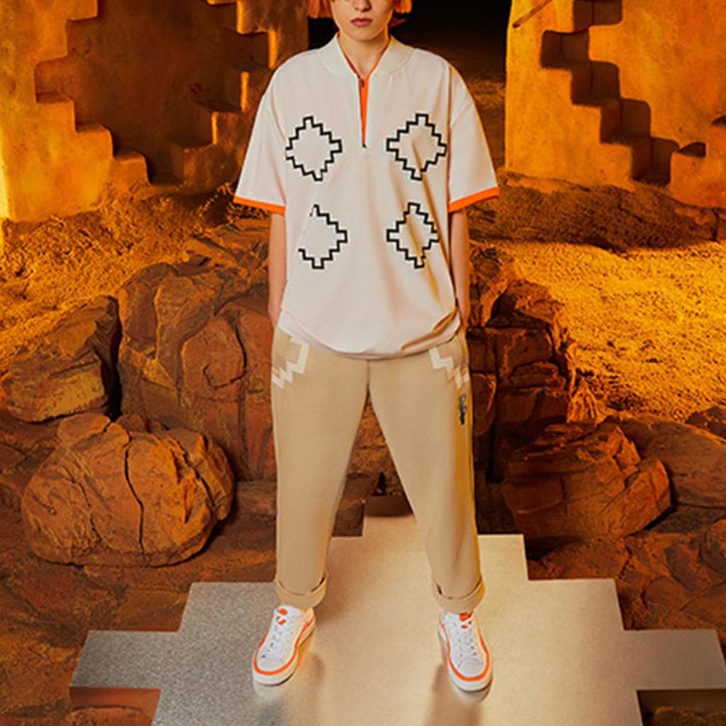 Puma X Pronounce 7/8 Geometric Print Drawstring Jogger Pants Unisex Bottoms Khaki 532142-20