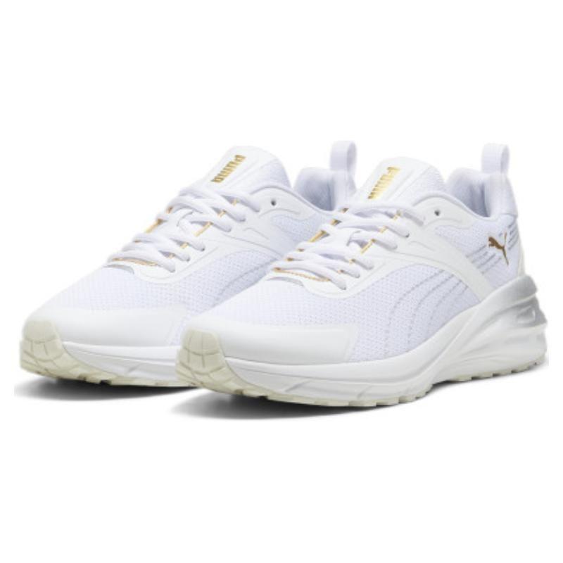 Puma Гипнотический металлический блеск Амортизация Прочные низкие лайфстайл кроссовки Унисекс кроссовки Белый 395247-01