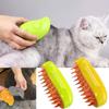 1PC Cat Steam Brush Electric Spray Water Spray Kitten Pet Comb Soft Silicone Depilation Cats Bath Hair Brush Grooming Supplies