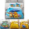 Pooh Bear Children Bedding Set With Active Dyeing For Toddler Bed Decor