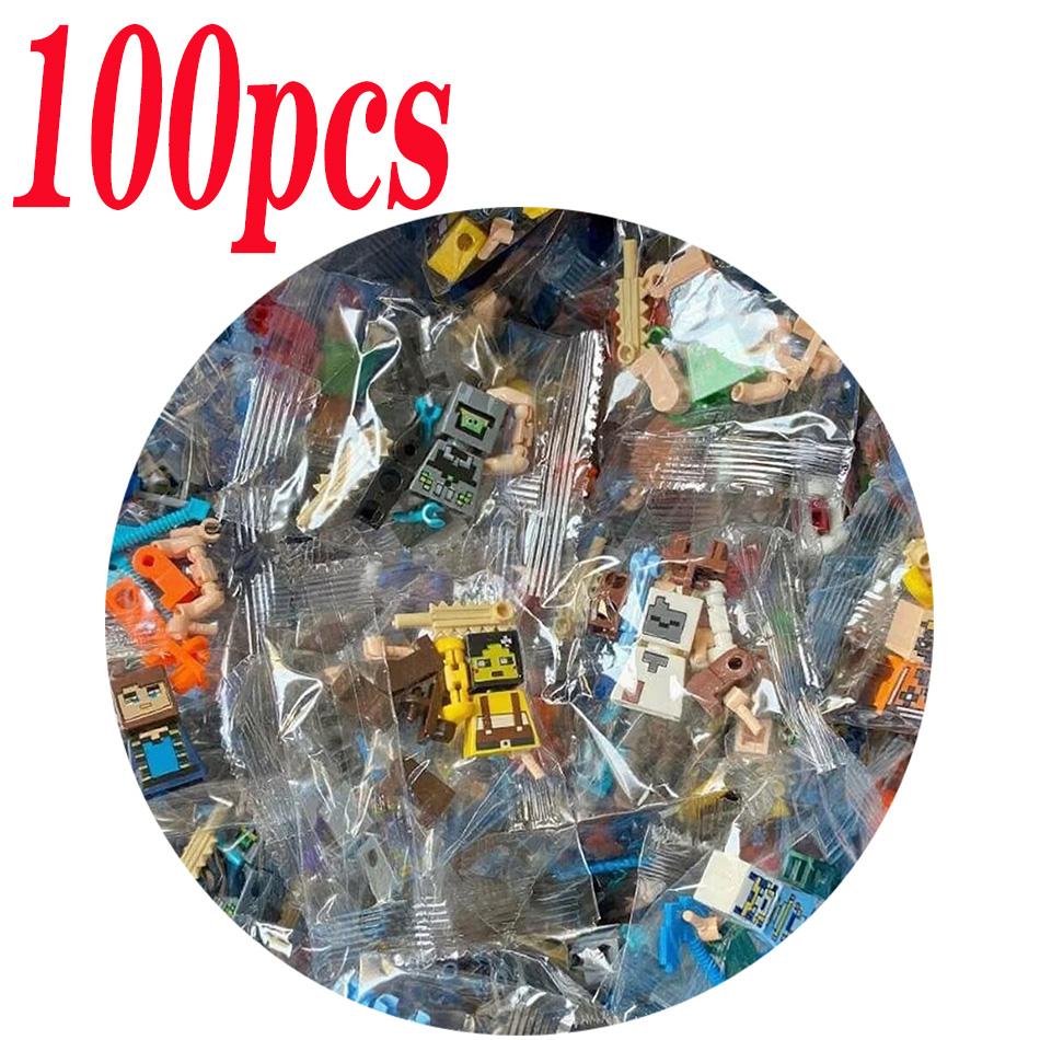 Minecraft Game Action Figures PVC Mini Models Toy Ornaments 20-100Pcs Set Free Swing Collectible Dolls for Birthday Gifts
