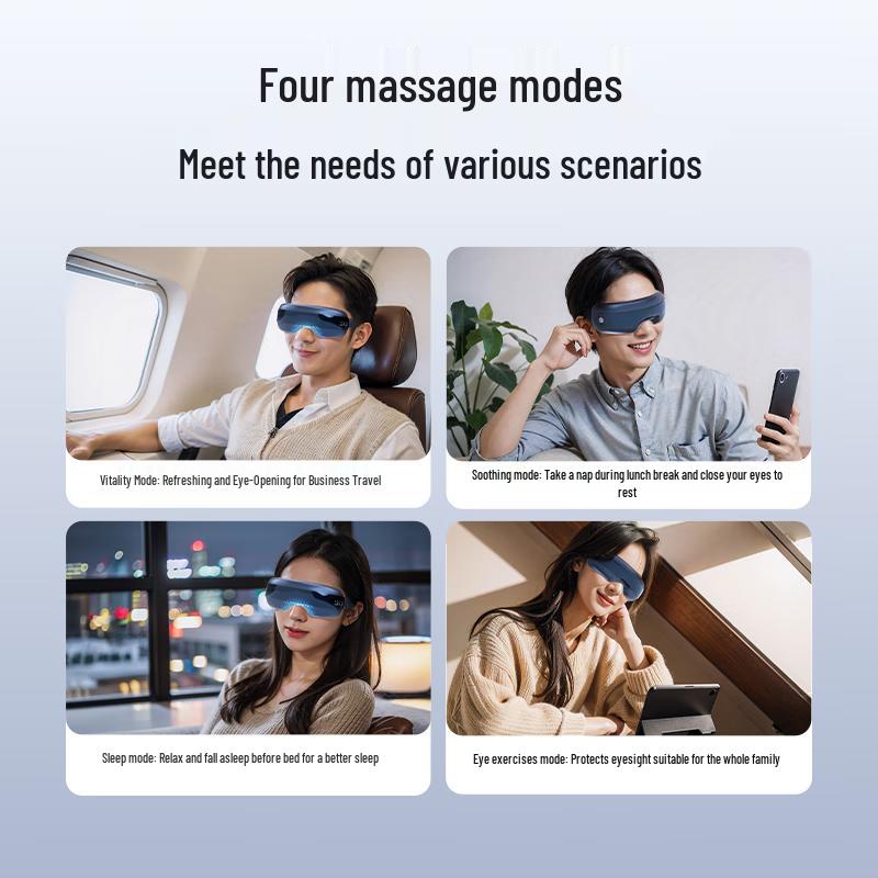 SKG E3 2nd Gen Visible Foldable Eye Massager with Heat and Music CN plug (adapter included)
