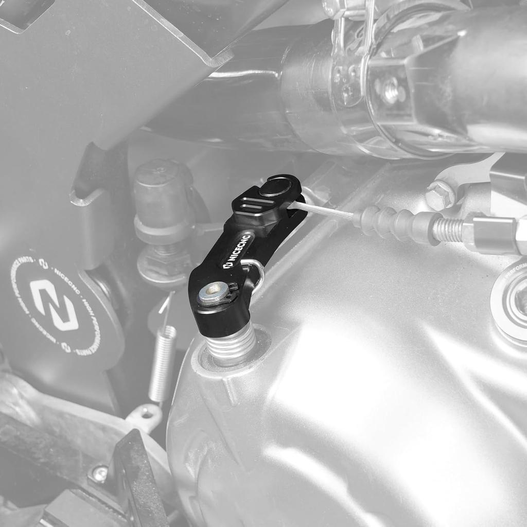 NICECNC Clutch Puller Cable Arm Billet Aluminum Compatible with Yamaha Raptor 700 2006-2026, Raptor 700R 2011-2026 Black