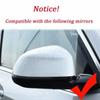 4pcs Carbon Fiber Style Black Side Mirror cover Caps for BMW X3 iX3 G01 G08, X4 G02, X5 G05, X6 G06, X7 G07