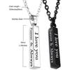 Always And Forever Necklace For Couples Stainless Steel I Love You Engraved Matching Relationship Couples Necklaces For Boyfriend And Girlfriend Him A