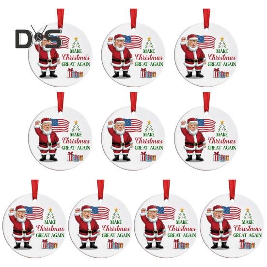 1/2/3/5/10 шт. Рождественские украшения Трампа 2024 года, снова сделают Рождество великим, украшение Санты, праздничное украшение для сторонников