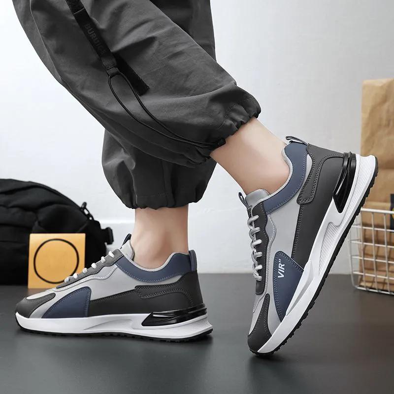 WTEMPO Мужская весенне-осенняя износостойкая обувь большого размера, легкие водонепроницаемые кроссовки с мягкой подошвой, повседневные кроссовки для бега